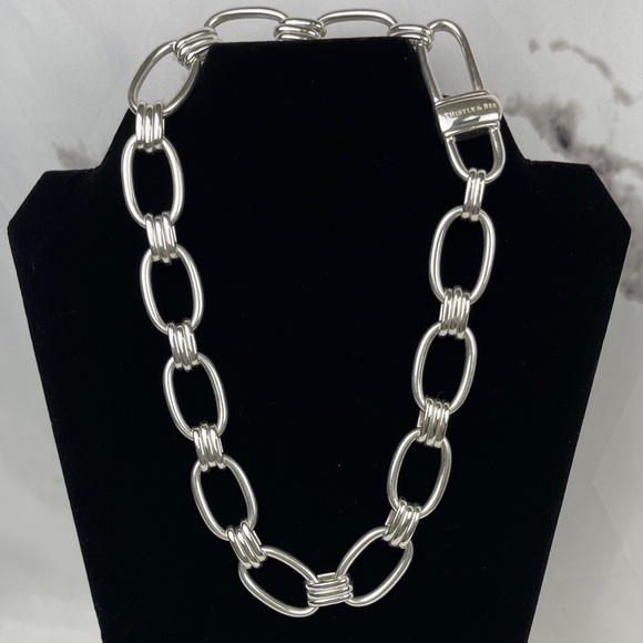 Thistle& Bee Jewelry - Thistle & Bee Sterling Silver Necklace Chunky Chain Statement Heavyweight 4.75oz